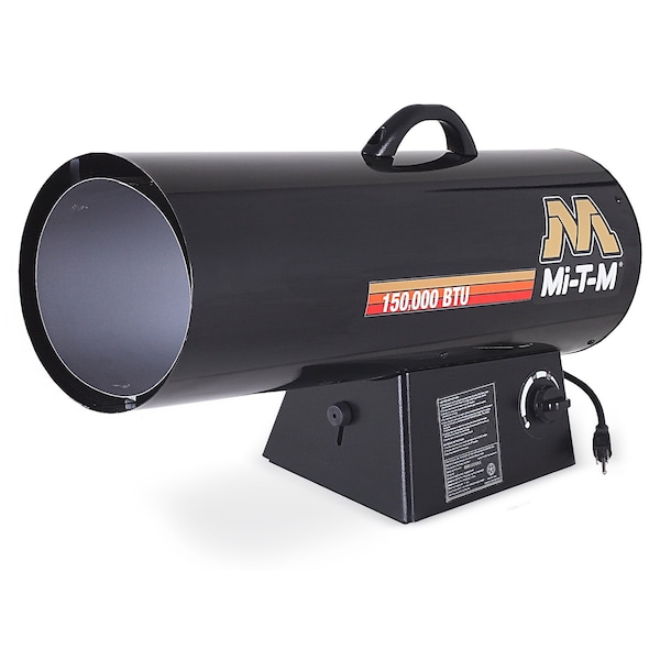 Mi-T-M Propane Forced Air, portable heater, Liquid Propane, Electronic, One-Touch, 8.7" Wx 25.1" L - MH-0150-LM10