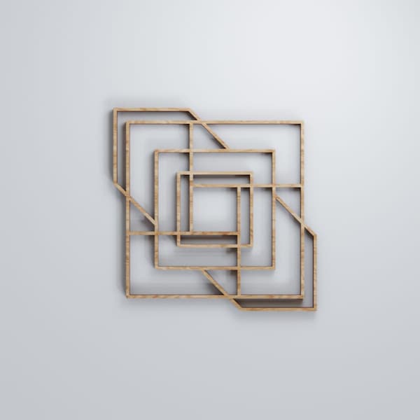 Ekena Millwork Extra Small Norwood Decorative Fretwork Wood Wall Panels, Red Oak, 7 3/8"W x 7 3/8"H x 3/8"T - WALW08X08X0375NWDRO