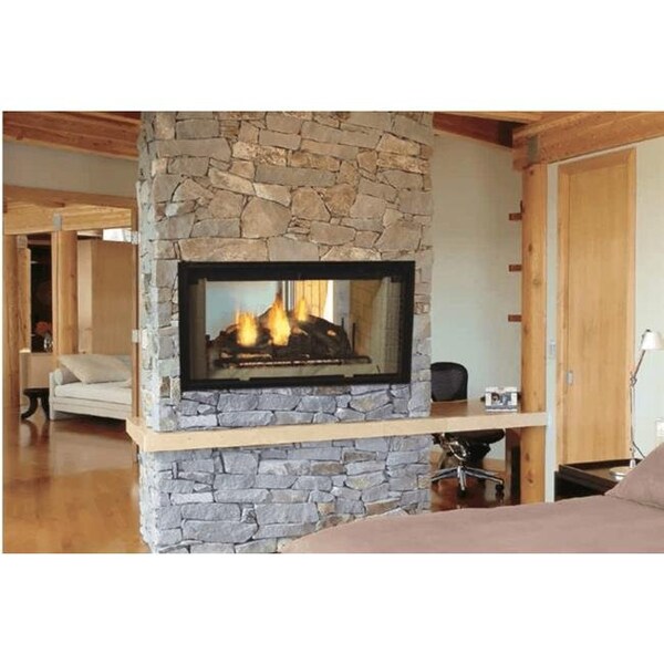 Majestic Pet Majestic DSR42 42 in. See-Thru Radiant Wood Burning Fireplace - DSR42