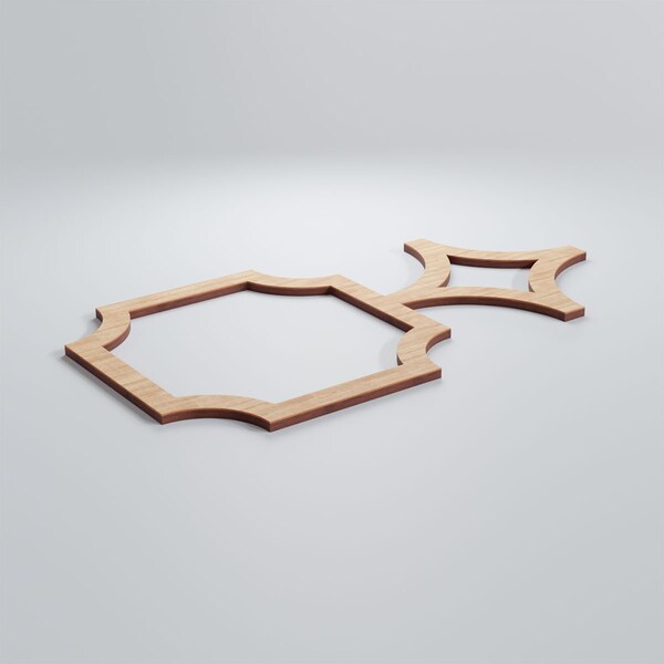 Ekena Millwork Small Anderson Decorative Fretwork Wood Wall Panels, Alder, 20 5/8"W x 11 3/8"H x 3/8"T - WALW12X12X0375ANDAL
