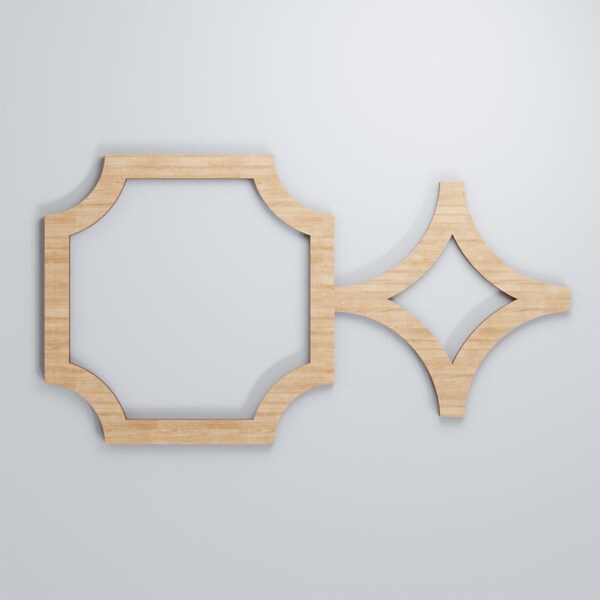 Ekena Millwork Small Anderson Decorative Fretwork Wood Wall Panels, Alder, 20 5/8"W x 11 3/8"H x 3/8"T - WALW12X12X0375ANDAL
