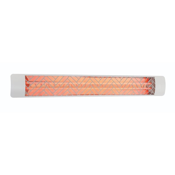 Eurofase SS 61in Dual Element 6000W 208V Heater, White, Chevron Decor Plate - EF60208W1