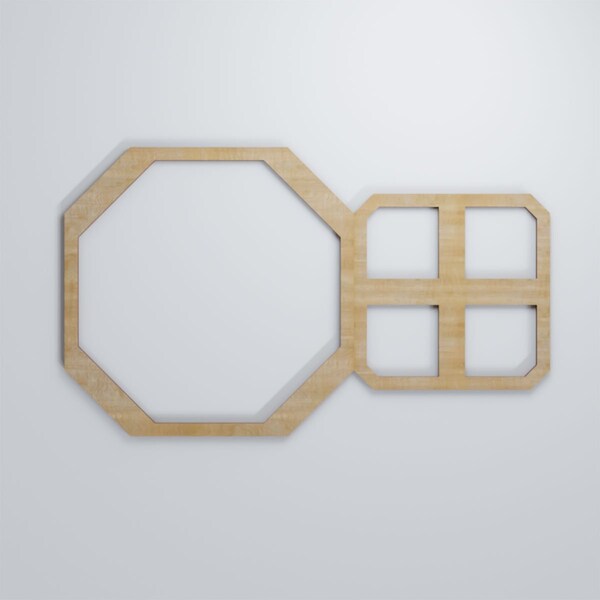 Ekena Millwork Medium Johnston Decorative Fretwork Wood Wall Panels, Birch, 25 3/4"W x 15 3/8"H x 3/8"T - WALW16X16X0375JHNBI