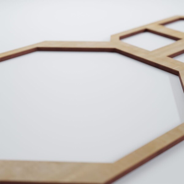 Ekena Millwork Medium Johnston Decorative Fretwork Wood Wall Panels, Birch, 25 3/4"W x 15 3/8"H x 3/8"T - WALW16X16X0375JHNBI