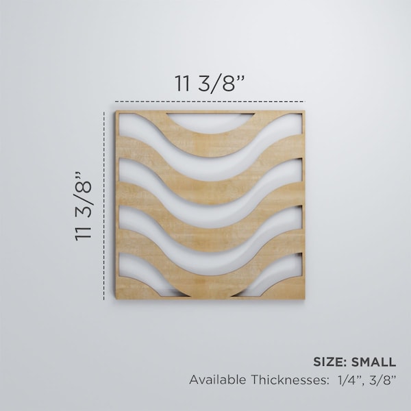 Ekena Millwork Small Parker Decorative Fretwork Wood Wall Panels, Red Oak, 11 3/8"W x 11 3/8"H x 3/8"T - WALW12X12X0375PKRRO