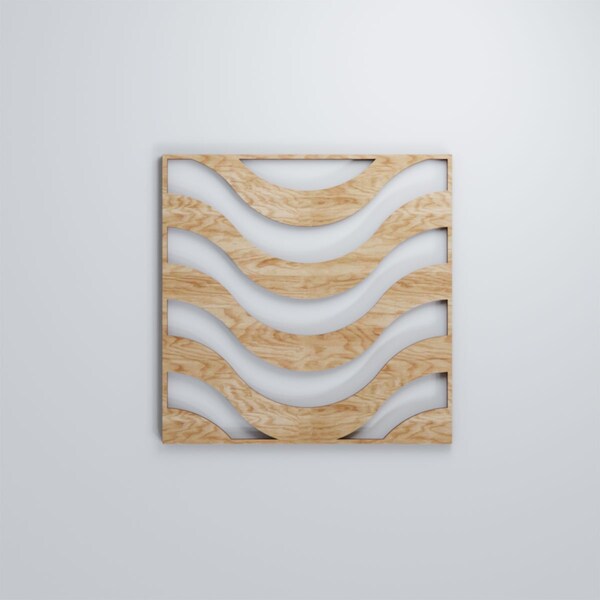 Ekena Millwork Small Parker Decorative Fretwork Wood Wall Panels, Red Oak, 11 3/8"W x 11 3/8"H x 3/8"T - WALW12X12X0375PKRRO