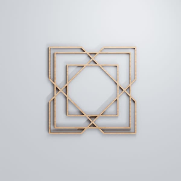 Ekena Millwork Small Lakewood Decorative Fretwork Wood Wall Panels, Alder, 11 3/8"W x 11 3/8"H x 3/8"T - WALW12X12X0375LWDAL