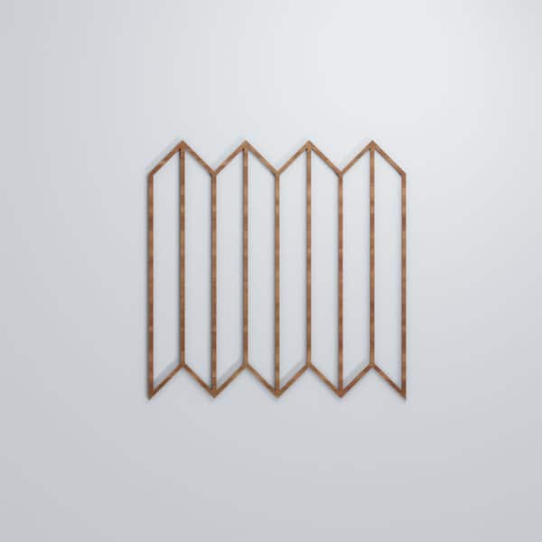 Ekena Millwork Large Conroe Decorative Fretwork Wood Wall Panels, Walnut, 23 3/8"W x 23 3/8"H x 3/8"T - WALW24X24X0375CREWA