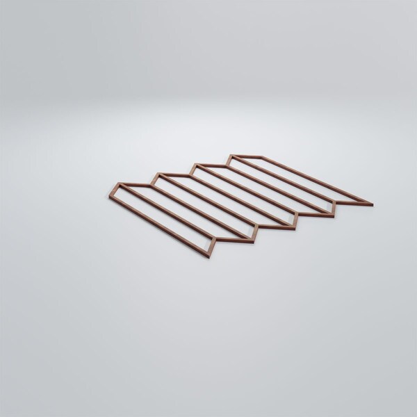 Ekena Millwork Large Conroe Decorative Fretwork Wood Wall Panels, Walnut, 23 3/8"W x 23 3/8"H x 3/8"T - WALW24X24X0375CREWA