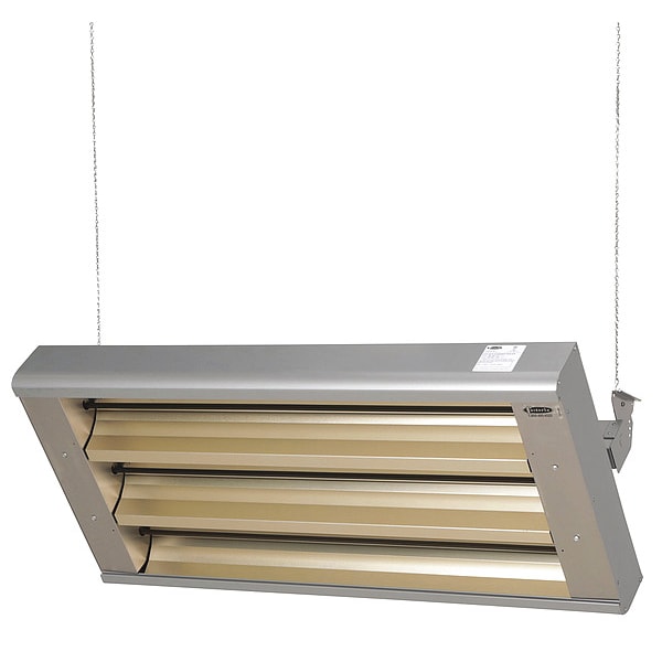 Fostoria Electric Infrared Heater, 1 or 3 Phase, Aluminum, 480V AC - 463-30-THA-480V