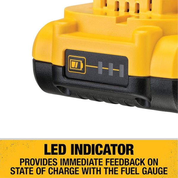 Dewalt Cordless Impact Wrench, 400 ft-lb, 3/8 in, Includes Battery (4 Ah) - DCF913B/DCB240