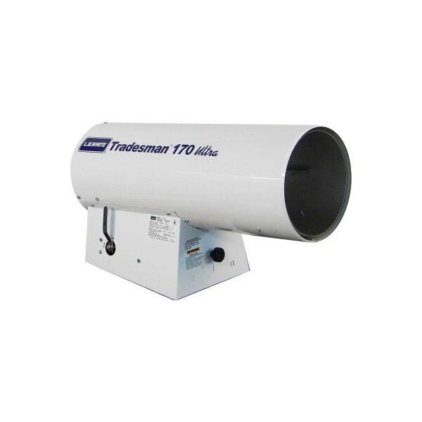 L.B. White L.B. White Propane Portable Forced Air Gas Heater W/ Diagnostics, 170000 BTU - TRADESMAN 170 ULTRA