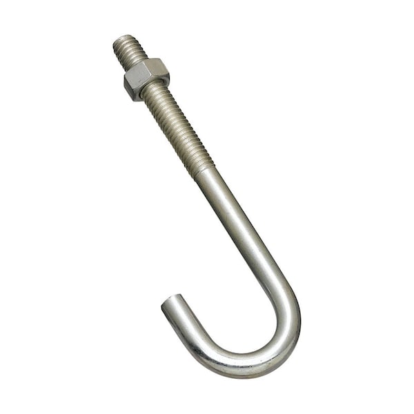 Perno en J de Hardware Nacional de 3/8x5" con recubrimiento de zinc - N232-959