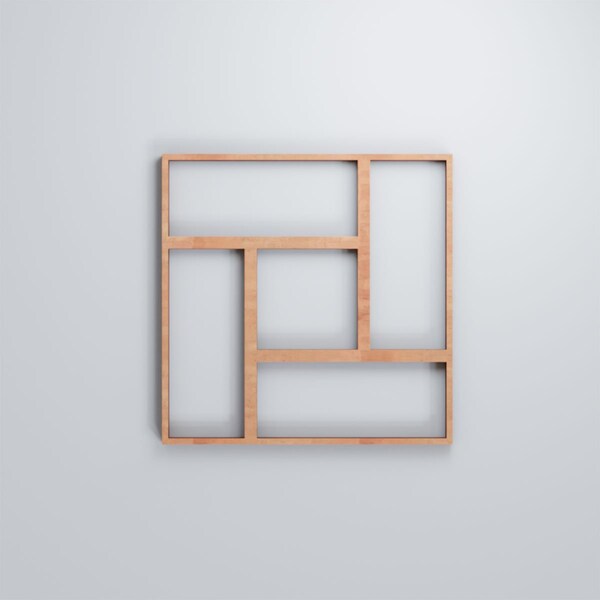 Ekena Millwork Extra Small Sheffield Decorative Fretwork Wood Wall Panels, Cherry, 7 3/8"W x 7 3/8"H x 3/8"T - WALW08X08X0375SHFCH