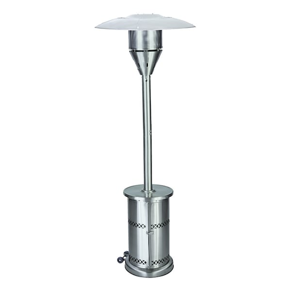 Living Accents Living Accents 48000 BTU Propane Stainless Steel Freestanding Patio Heater 250 sq ft - SRPH33A-SS
