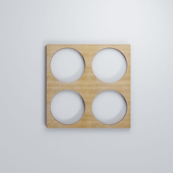 Ekena Millwork Extra Small Wembley Decorative Fretwork Wood Wall Panels, Hickory, 7 3/8"W x 7 3/8"H x 3/8"T - WALW08X08X0375WEMHI