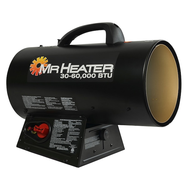 Mr. Heater Forced Air Propane Heater with QBT, 30, 00, LP, 30000 BtuH - MH60QFAV