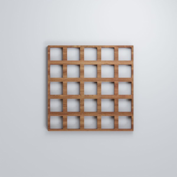 Ekena Millwork Extra Small Manchester Decorative Fretwork Wood Wall Panels, Walnut, 7 3/8"W x 7 3/8"H x 3/8"T - WALW08X08X0375MNCWA