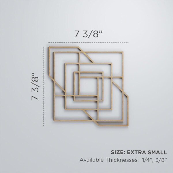 Ekena Millwork Extra Small Norwood Decorative Fretwork Wood Wall Panels, Wood, 7 3/8"W x 7 3/8"H x 3/8"T - WALW08X08X0375NWDMF