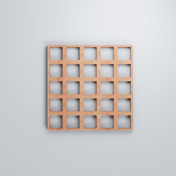 Ekena Millwork Extra Small Manchester Decorative Fretwork Wood Wall Panels, Cherry, 7 3/8"W x 7 3/8"H x 3/8"T - WALW08X08X0375MNCCH