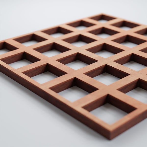 Ekena Millwork Extra Small Manchester Decorative Fretwork Wood Wall Panels, Cherry, 7 3/8"W x 7 3/8"H x 3/8"T - WALW08X08X0375MNCCH