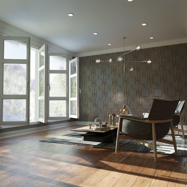 Ekena Millwork Medium Monument Decorative Fretwork Wood Wall Panels, Birch, 15 3/8"W x 15 3/8"H x 3/8"T - WALW16X16X0375MMTBI