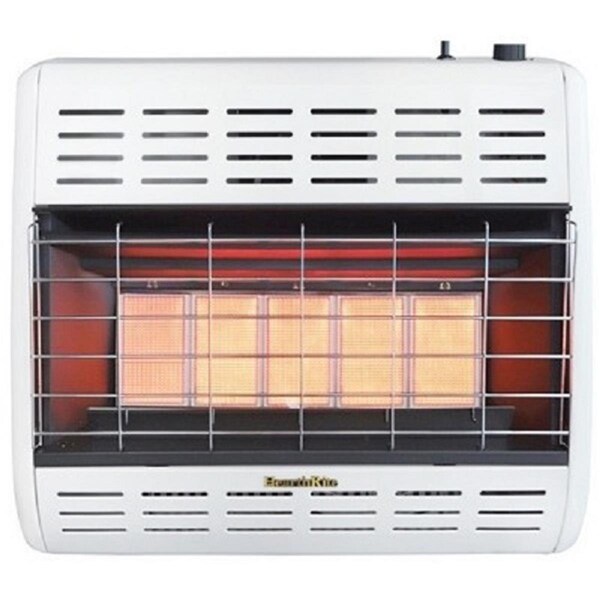 Empire 30000 Btu Natural Gas Thermostat Radiant Vent-Free Heater, White - HRW30TN