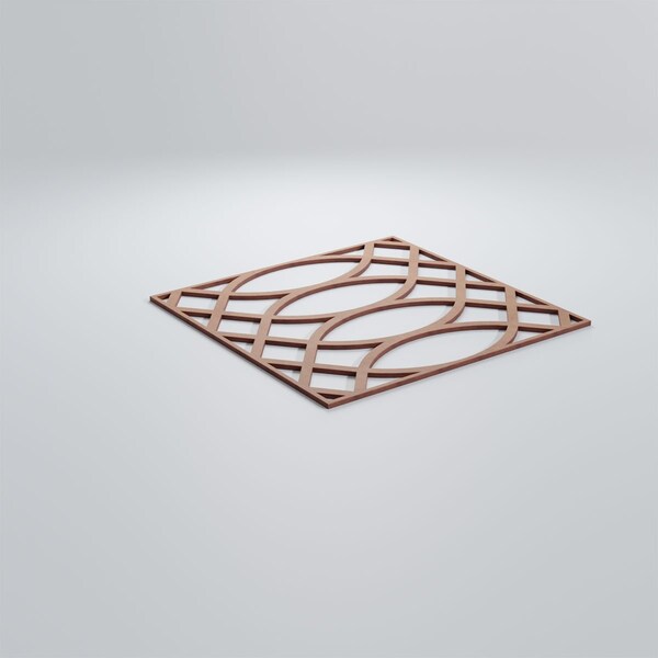 Ekena Millwork Large Montrose Decorative Fretwork Wood Wall Panels, Wood (Paint Grade), 23 3/8"W x 23 3/8"H x 3/8"T - WALW24X24X0375MNTMF