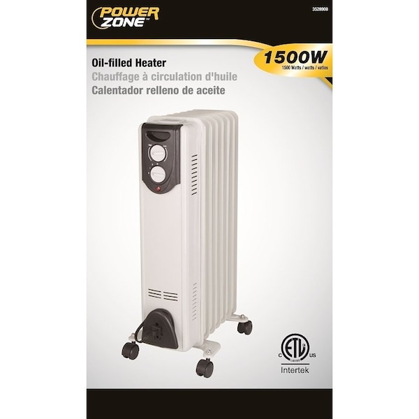 Powerzone PowerZone DF-150P9-7 Oil Filled Heater 600/900/1500W White - DF-150P9-7