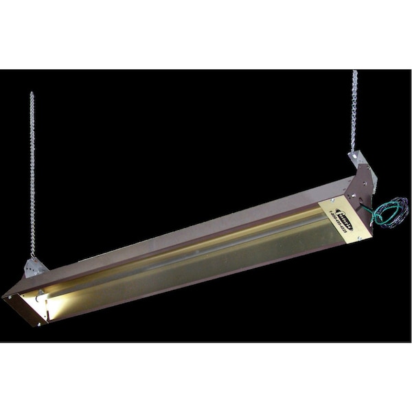 Fostoria Outdoor/Indoor Quartz Infrared Heater, Brown, 3000W 240V, 1 Phase, Galvanized Steel, 240V AC - OCH57-240VE