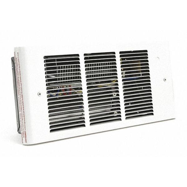 Dayton Recessed Electric Wall-Mount Heater, Recessed, 1500/1125/750/375 W, 120V AC, White - 3UG16