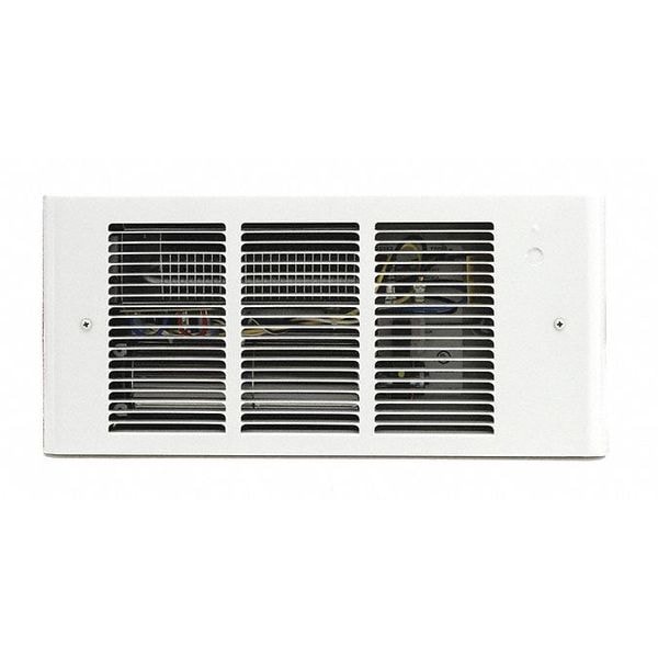 Dayton Recessed Electric Wall-Mount Heater, Recessed, 1500/1125/750/375 W, 120V AC, White - 3UG16