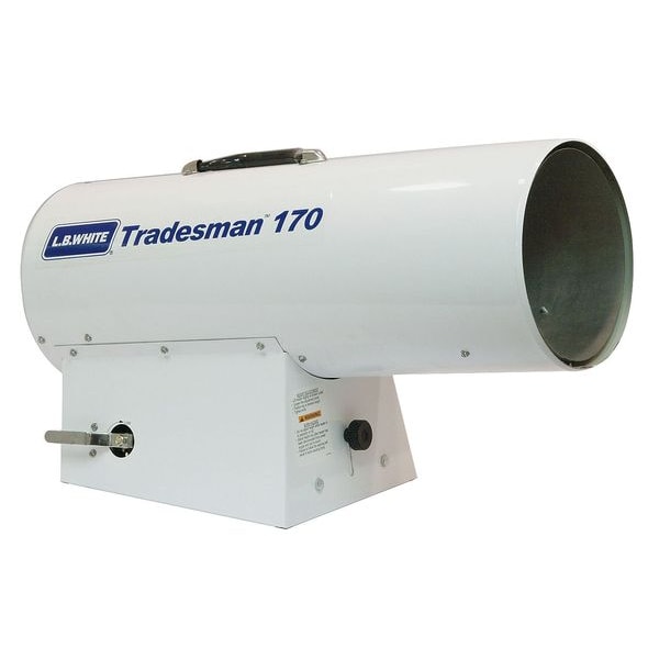 L.B. White Portable Gas Torpedo Heater, Liquid Propane, Direct Spark, 10 in Wx 24 in L - CP170ESPN21163T