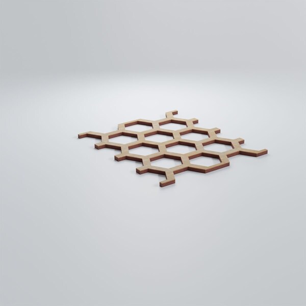 Ekena Millwork Small Westmore Decorative Fretwork Wood Wall Panels, Birch, 7 1/2"W x 11 3/8"H x 3/8"T - WALW12X12X0375WSTBI