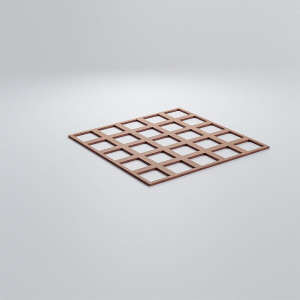 Ekena Millwork Large Manchester Decorative Fretwork Wood Wall Panels, Wood, 23 3/8"W x 23 3/8"H x 3/8"T - WALW24X24X0375MNCMF