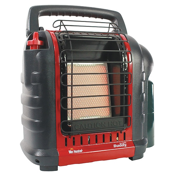 Mr. Heater Portable Gas Tabletop Heater, LP, Matchless Piezo, 4000 to 9000 BtuH, 14 1/4 in L - MH9BX-F232000