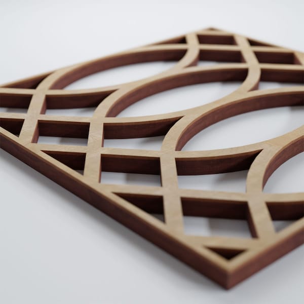 Ekena Millwork Extra Small Montrose Decorative Fretwork Wood Wall Panels, Birch, 7 3/8"W x 7 3/8"H x 3/8"T - WALW08X08X0375MNTBI