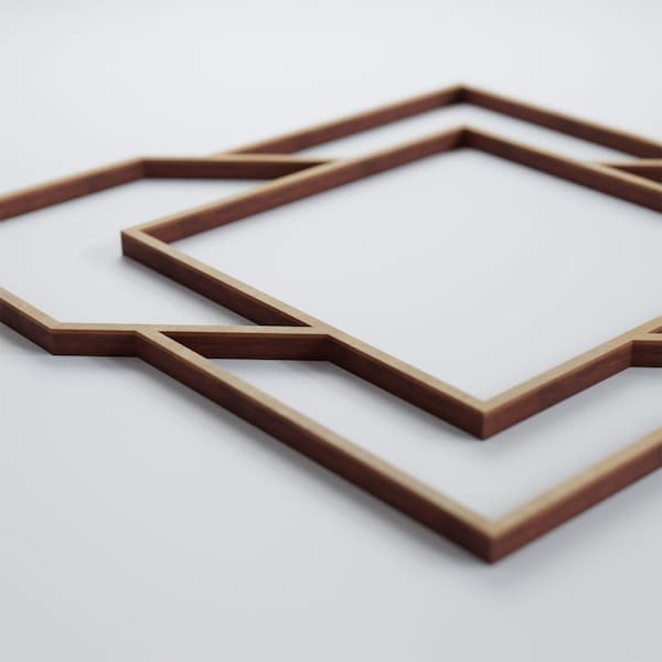 Ekena Millwork Small Monument Decorative Fretwork Wood Wall Panels, Hickory, 11 3/8"W x 11 3/8"H x 3/8"T - WALW12X12X0375MMTHI
