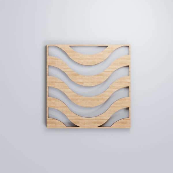 Ekena Millwork Extra Small Parker Decorative Fretwork Wood Wall Panels, Alder, 7 3/8"W x 7 3/8"H x 3/8"T - WALW08X08X0375PKRAL