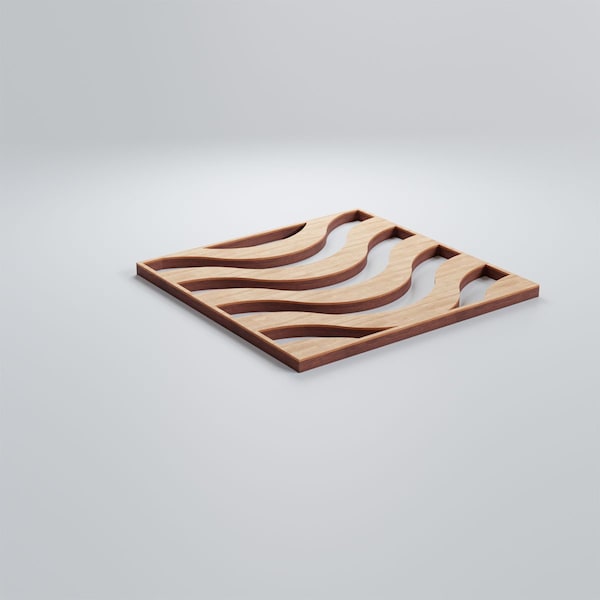 Ekena Millwork Extra Small Parker Decorative Fretwork Wood Wall Panels, Alder, 7 3/8"W x 7 3/8"H x 3/8"T - WALW08X08X0375PKRAL
