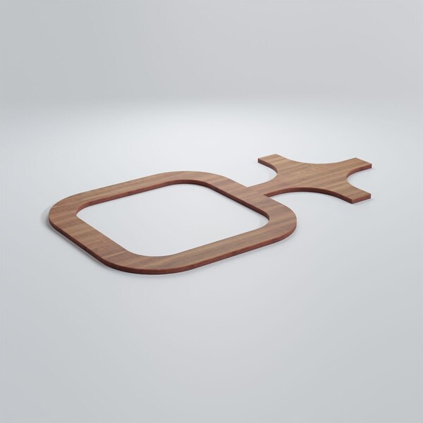 Ekena Millwork Medium Lancaster Decorative Fretwork Wood Wall Panels, Walnut, 26 7/8"W x 15 3/8"H x 3/8"T - WALW16X16X0375LANWA
