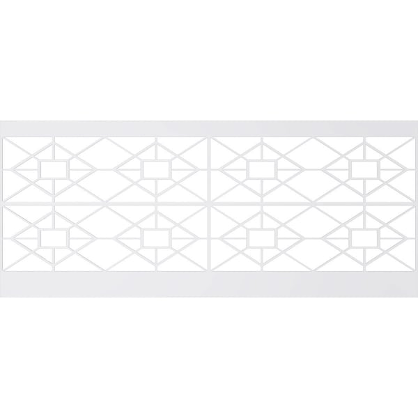 Ekena Millwork 40"H x 94 1/2"W Jamestown PVC Wainscot Paneling Kit - WPK40X94JTN