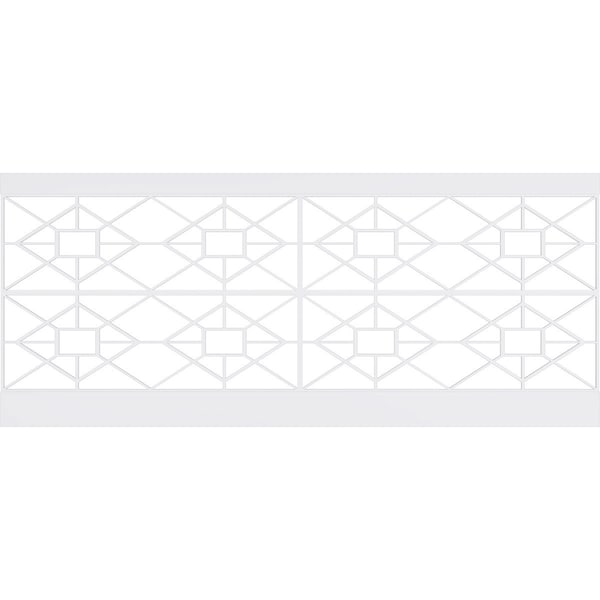 Ekena Millwork 40"H x 94 1/2"W Jamestown PVC Wainscot Paneling Kit - WPK40X94JTN