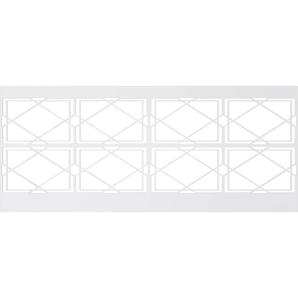 Ekena Millwork 40"H x 94 1/2"W Kiowa PVC Wainscot Paneling Kit - WPK40X94KWA