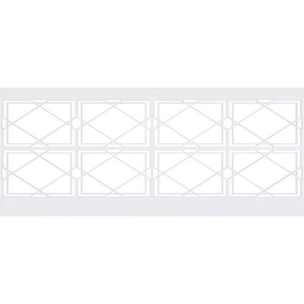 Ekena Millwork 40"H x 94 1/2"W Kiowa PVC Wainscot Paneling Kit - WPK40X94KWA