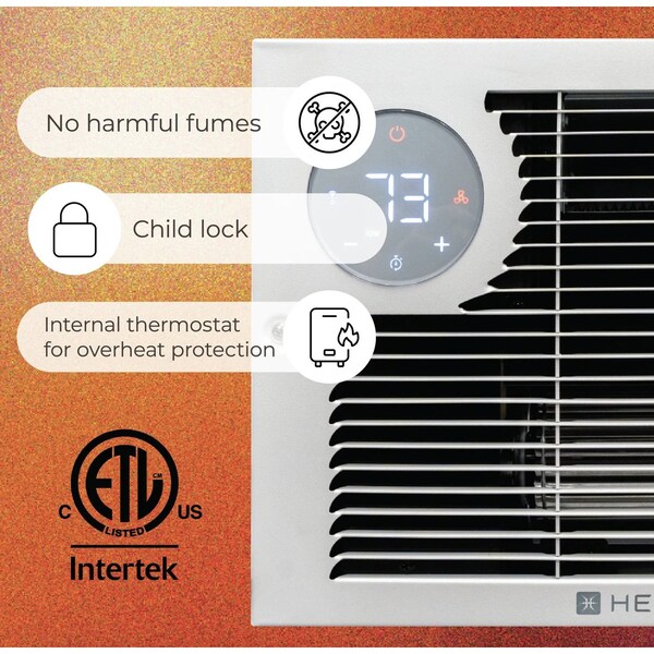 Heatstorm In Wall, 750-1500 W W, White - HS-1500-WALL-R
