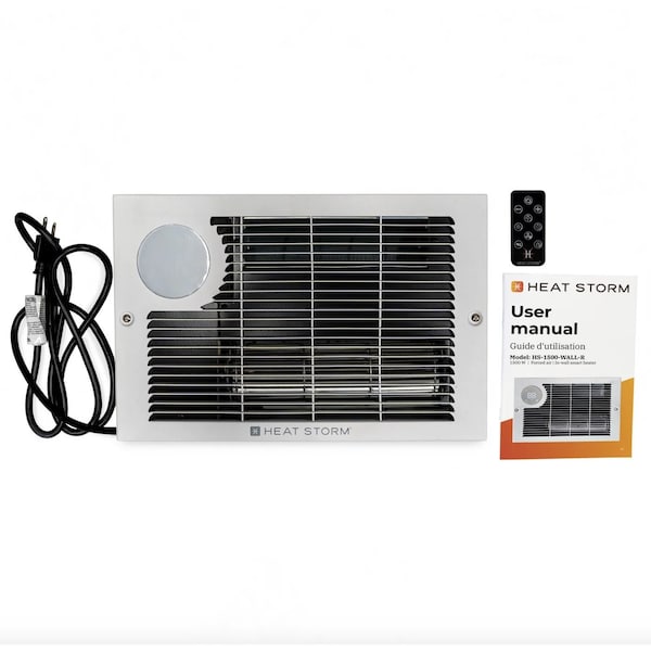 Heatstorm In Wall, 750-1500 W W, White - HS-1500-WALL-R