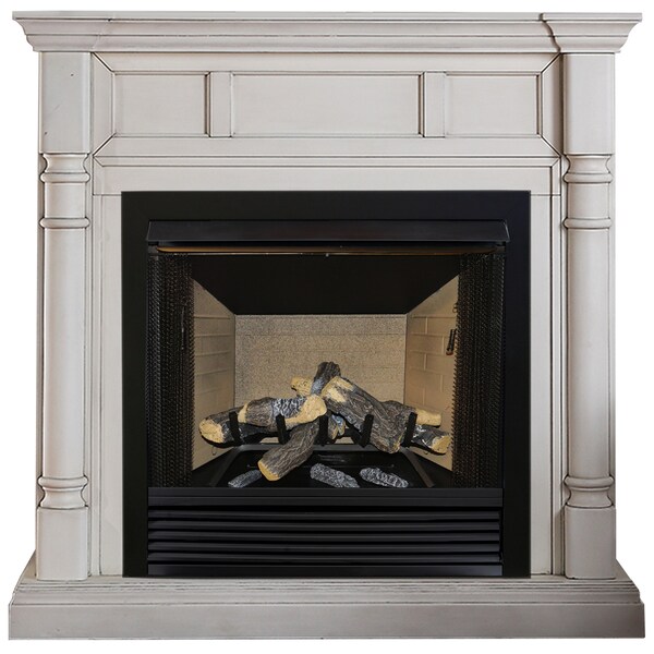 Cedar Ridge Hearth 24In. Decorative Realistic Fireplace Ceramic Wood Log Set - M - CRHWV24RP-D