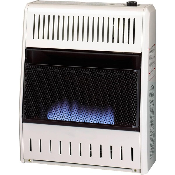 Procom Heating Liquid Propane Ventless Blue Flame Heater with Base Feet, 20,000 BTU, T-Stat Control - ML200TBA-B