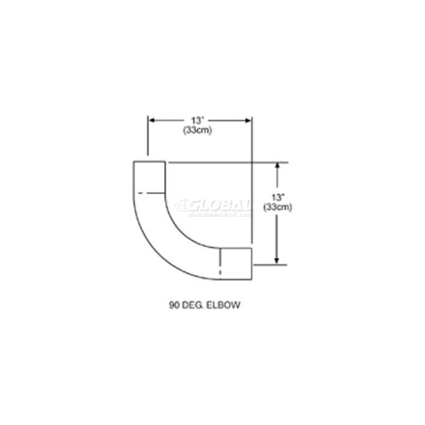 Sunstar Heating Products SunStar 90Deg Elbow For Straight Infrared Tube Heaters - 43208010